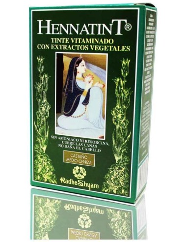 Hennatint Castaño Medio Ceniza Radhe 120 Ml