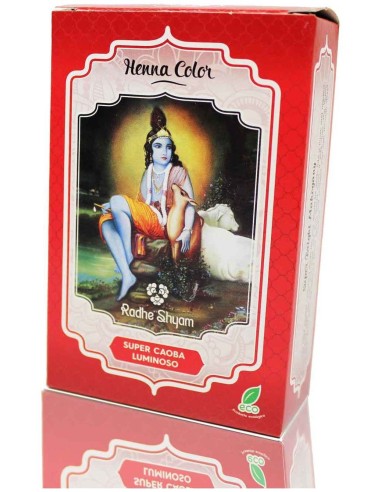 Henna Radhe Super Caoba Luminoso Polvo 100 G