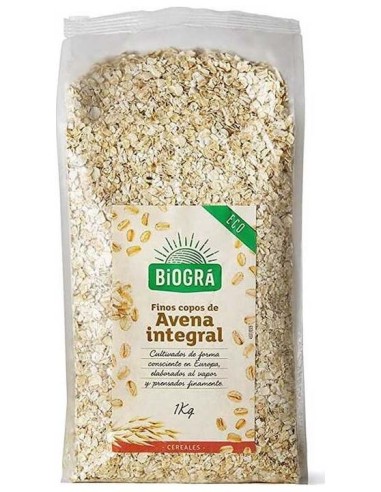 Copos De Avena Finos Integrales 1 Kg Bio