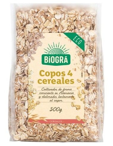 Copos 4 Cereales 500 G Biogra Bio