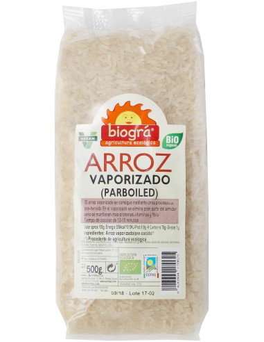 Arroz Vaporizado (Parboiled) 500 G Biogra Bio