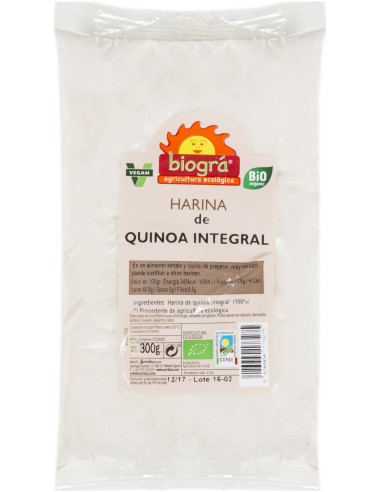 Harina De Quinoa Integral 300 G Biogra Bio