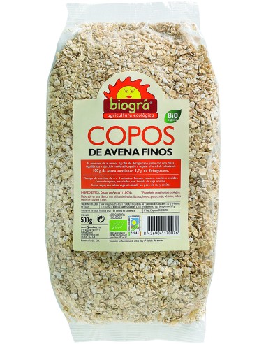 Copos Avena Finos Integrales 500 G