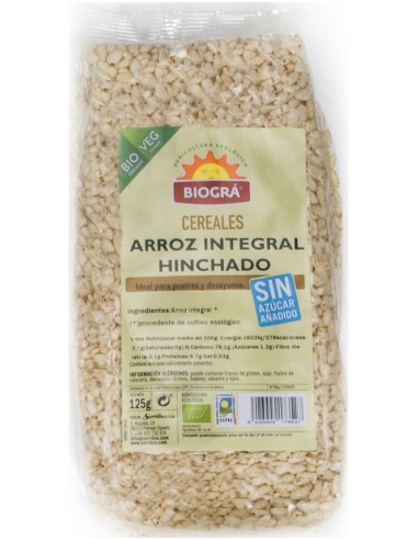 Arroz Integral Hinch S/Azucar Y S/Miel 125 G Bio