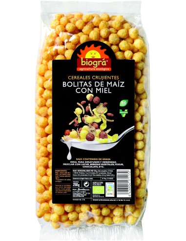 Bolitas De Maiz Con Miel 250 G Biogra Bio