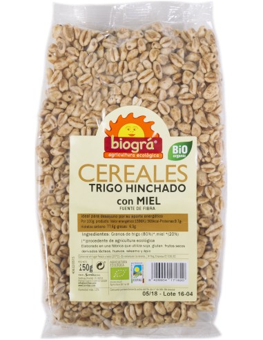 Trigo Hinchado Con Miel 150 G Biogra Bio