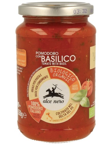 Salsa Tomate Con Albahaca Bio 350 G