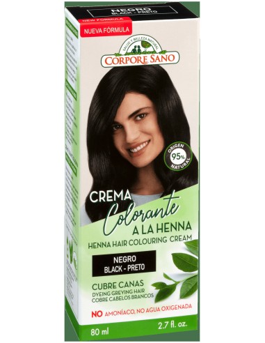 Corpore Sano Crema Colorante Cabello Negro 80Ml