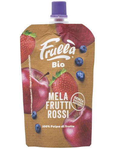 Natura Nuova Puré Manzana Fresa Arandanos Sin Azucar Doypack 100G