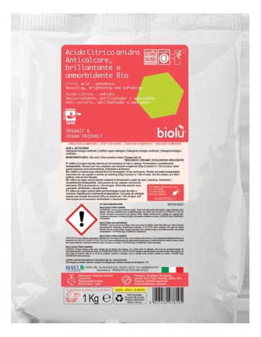 Biolut Acido Citrico Bio 1Kg