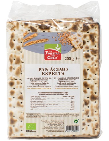 Finestra Sul Cielo Pan Acimo Espelta 200G