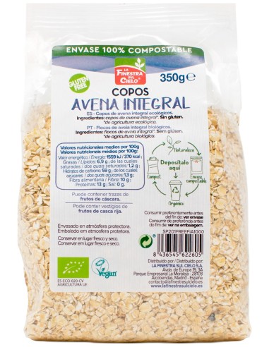 Copos Avena Sin Gluten Bio 35 0G