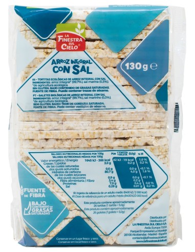 Finestra Sul Cielo Soffiette Arroz C/Sal Mar 130Gr