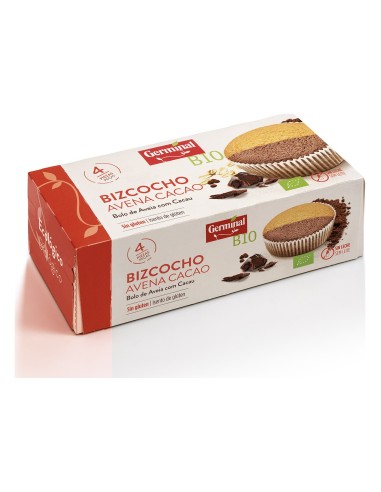 Bizcocho Sin Gluten Avena Cacao Bio 180 G