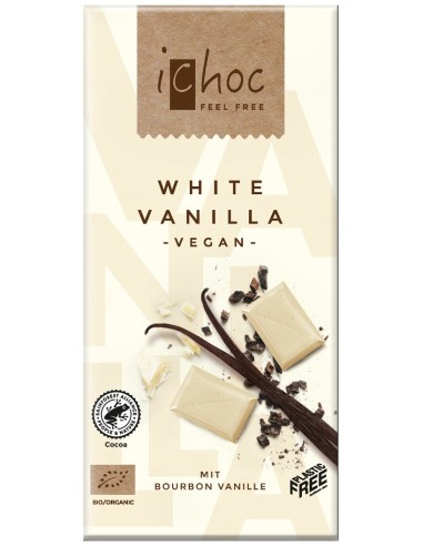 Ichoc White Vanilla Chocolate Vegan Milk-Like Bio 80G