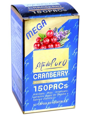 Tongil Estado Puro  Cranberry Mega 150  40 Cápsulas