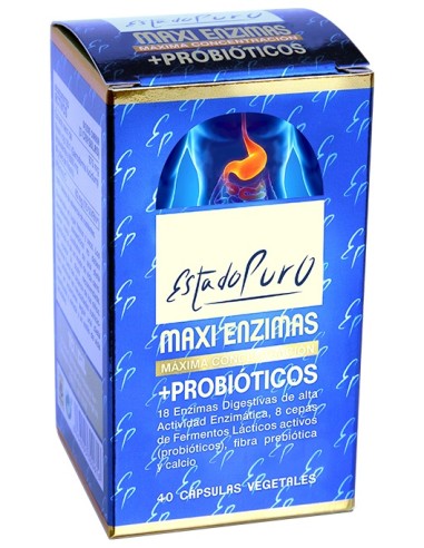 Estado Puro Maxi Enzimas + Probioticos 40 Vcaps