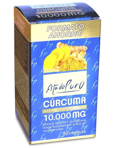 Estado Puro Curcuma 80 Caps Formato Ahorro