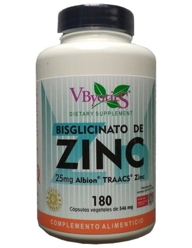 Vbyotics Bisglicinato De Zinc 25Mg 180Comp