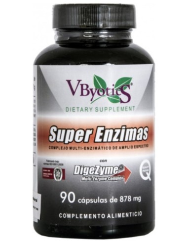 Super Enzimas Vegetales Con Digezyme 90 Vcaps