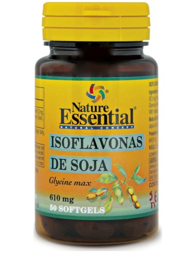 Nature Essential Isoflavonas De Soja 620 Mg.   50 Perlas