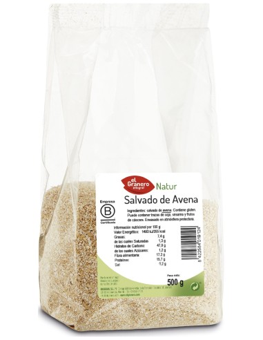 Granero Alimentacion Salvado Avena 500G