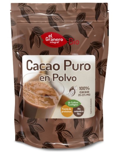 Cacao En Polvo 20-22% Materia Grasa  Bio 250 G