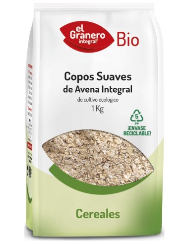 Granero Alimentacion Copos Avena Suaves Integrales Bio 1Kg