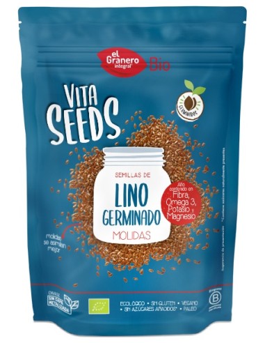 El Ganero Integal Lino Germinado Vitaseeds Bio 200 G