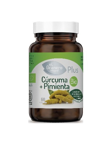 El Granero Curcuma Pimienta Bio 60Caps