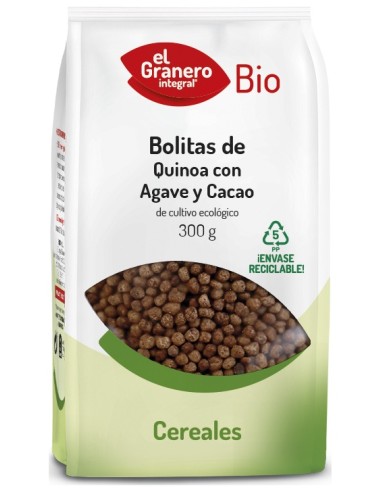 Bolitas De Quinoa Con Agave Y Cacao Bio 300 Gr