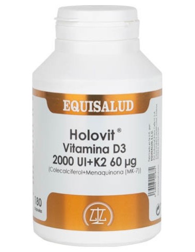 Holovit Vitamina D3 2.000 Ui + K2 60 Ug 180 Cap