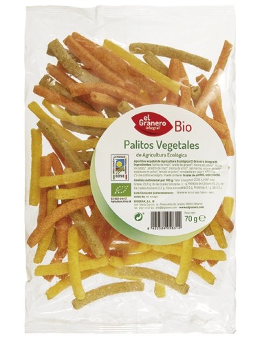 El Granero Palitos Vegetales Bio 70G