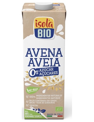 Bebida Vegetal Avena Sin Azucar Bio 1 Litro