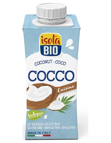 Isola Bio Crema Leche Coco Para Cocinar Bio 200Ml