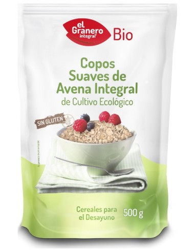 Copos Finos De Avena Integral S/ Gluten Bio 500 G