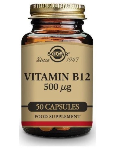 Vit B12 (Cianocobalamina) (500 Mcg) 50 Caps