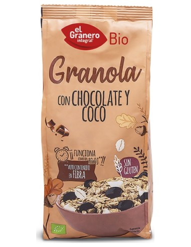 El Granero Integral Granola Con Choco Y Coco Bio Sin Gluten 350G