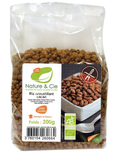 Nature&Cie Arroz Hinchado Con Chocolate Sin Gluten Bio 200G