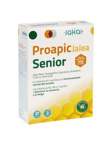 Proapic Jalea Senior 20 Ampollas