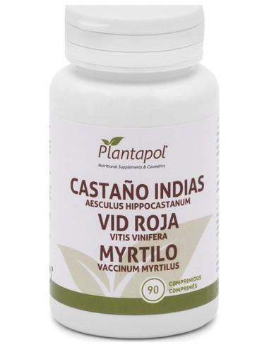 Plantapol Castaño De Indias + Vid Roja + Myrtilo 90 Cápsulas