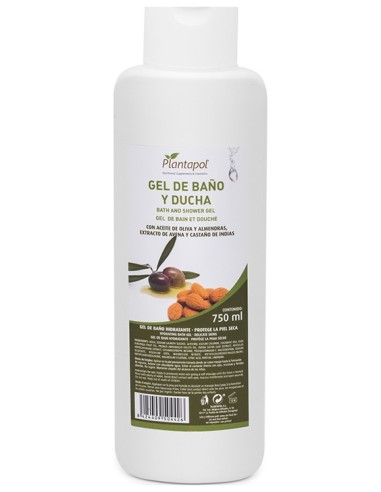 Gel De Baño Aceite De Oliva Y Almendras 750 Ml