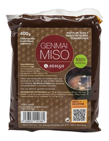 Mimasa Genmai Miso Arroz Int Bolsa 400G