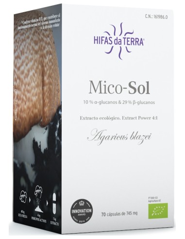 Mico-Sol Extracto De Champiñón Del Sol 70 Cáps