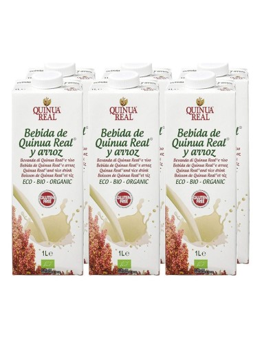 Caja 6 Bebidas Quinoa Real Y Arroz Bio 1 Litro