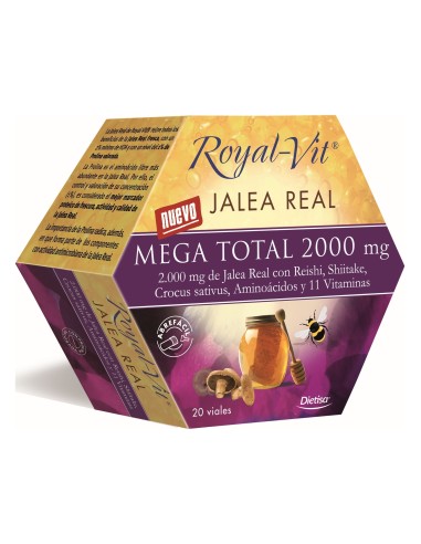 Dietisa Jalea Real Royalvit Mega Total 2000Mg 20 Viales