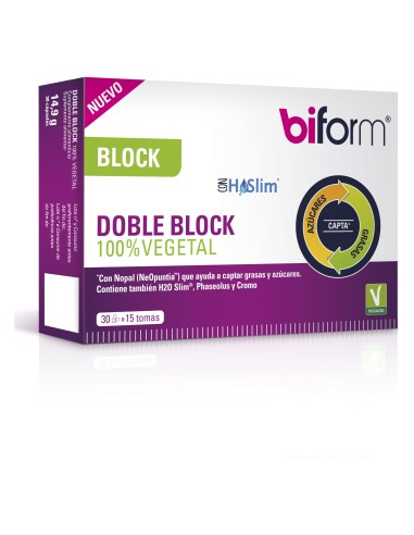 Biform Doble Block 100 % Vegetal 30 Vcaps