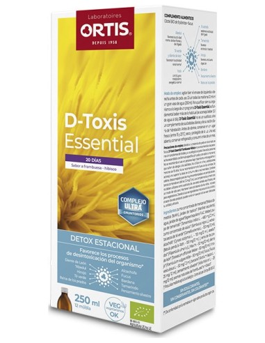 D-Toxis Essential Frambuesa Hibisco Bio 250 Ml