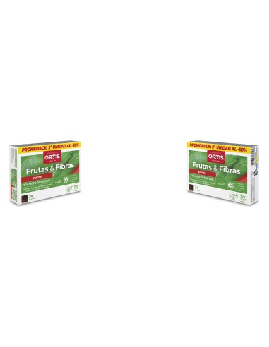 Ortis Pack Duo Frutas & Fibras Forte 48 Cubos