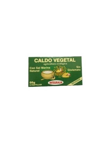 Caldo Vegetal Eco Con Sal Marina 6 Cubitos X 11 G